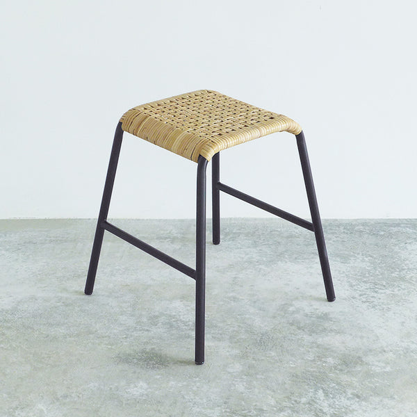 Checker Stool (Rattan) – mad3studio