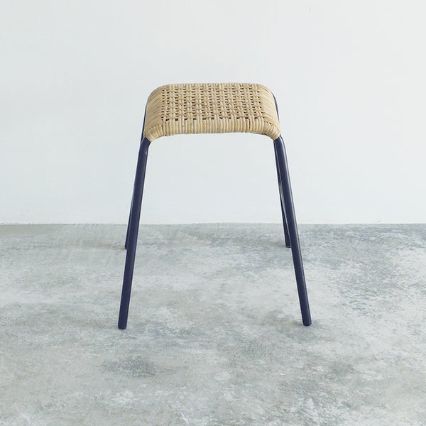 Checker Stool (Rattan) – mad3studio